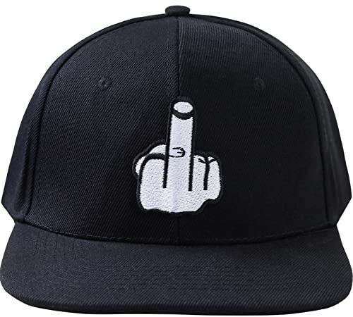 EXPRESS-STICKEREI Lustige Kappe mit Spruch Mittelfinger - Cap Verstellbare Urban Basecap - Hochwertige Schildkappe - Baseball Kappe - Snapback Kappe mit Verschluss - Einheitsgröße