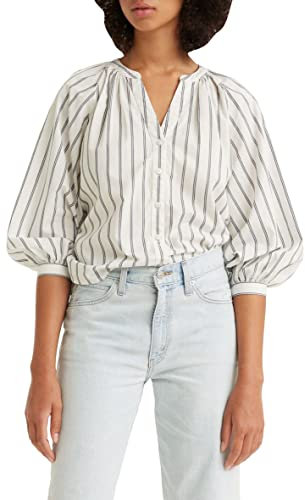 Levi's Lainey Chemisier Femme, Rayanne Stripe Blue Nights, M