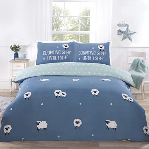 Rapport Home Counting Sheep Bettwäsche-Set für Einzelbett, Blau