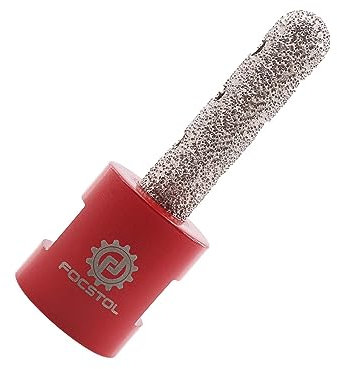 FOCSTOL Fraise Diamantée 10mm pour Agrandir Meuler et Façonner les Trous Existants dans Carrelage Porcelaine Céramique Marbre Granit Maçonnerie Comptoir Pierre M14 Filetage