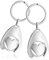 com-four® 2x porte-clés cœur dans la puce du panier, pendentif cœur avec puce amovible pour le panier (2 pièces - coeur)