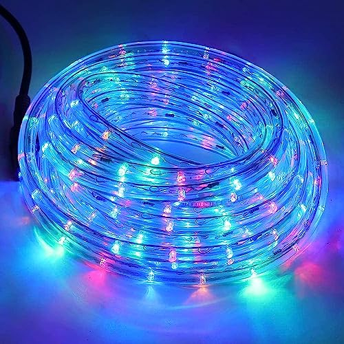 Wisada Bunt LED Lichtschlauch Außen, 50M 36LEDs/m Mehrfarbig Schlauch 220V RGB Tube Light, Indoor Leuchtstoffröhre, Outdoor Lichter Wasserdicht für Terrasse Wohnzimmer Partydeko