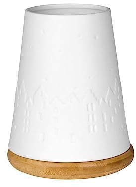 Räder [W] Poesie Windlicht Winterstadt D.12,8cm, H.16,5cm