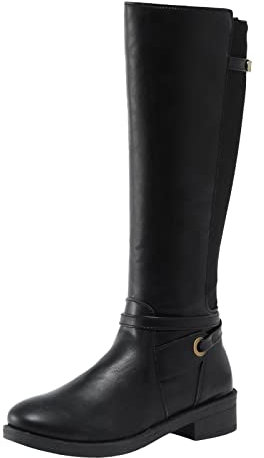 Stivali Alti Marroni Stivali Equitazione Bambina 38 Stivali Motocross 44 Stivali Estivi Donna Traforati Morbidi Fashion Stivali Stivaletti Espadrillas Donna Alte The Drop Sandali C-Nero 41