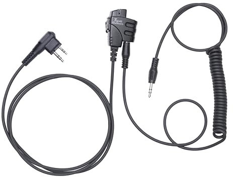 Tigrett Outdoor SMC Push-to-Talk-Kabel – 3,5 mm Audiokabel-Adapter für Yaesu FT-65R, Motorola 2-polige Radios und mehr – PTT für elektronische Ohrenschützer – Klettverschluss-Upgrade für Plattenträger