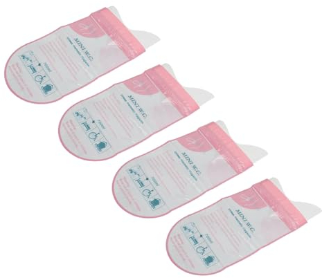 Reiseurinbeutel, 700 Ml Tragbare Weiche Camping-Urinbeutel, 4 Packungen Wasserlösliche Filmpellets für den Außenbereich (Rosa)