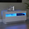 ARKEM TV-Schrank mit LED-Leuchten Hochglanz-Weiß 80x35x40 cm Fernsehertisch Tv Schrank Klein