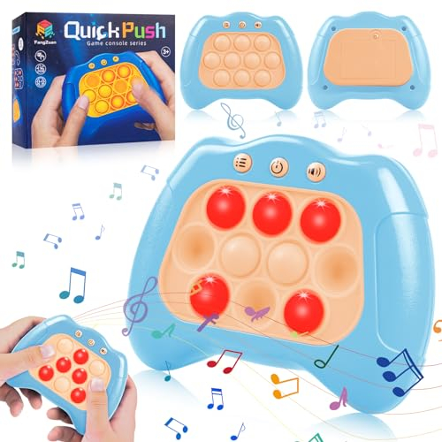 Pop It Spiel, Pop It, Pop It Spielzeug, Pop it Fidget Spielzeug, Quick Push Spielzeug, Pop It Game Fidget Toys, Bubble Sensory Fidget Toy, hellblau