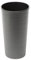 Tall Round Textured Flower Pot With Insert - Indoor Outdoor Garden Planter for Plants (Graphite, 30cm x 57cm)