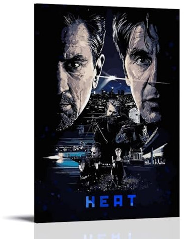 Heat Movie Vintage-Poster, Leinwand-Poster, Wandkunst, Dekoration, Wohnzimmer, Schlafzimmer, Dekoration, Poster, 20 x 30 cm, Rahmenstil