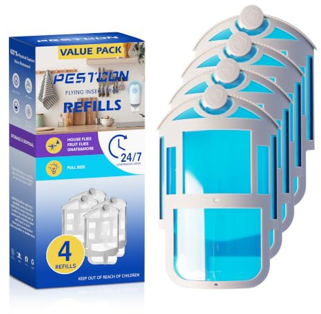 4 Pack Nachfüllkartuschen Kit kompatibel mit ZEVO Refill M364, Nachfüllpackung kompatibel mit Plug in Light M364 und Max