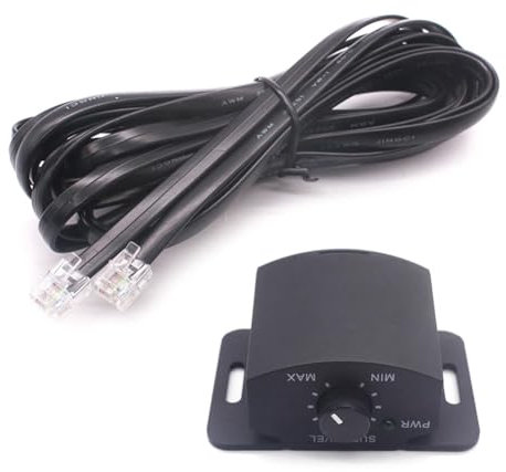 Qusedwey Amplifier Replacement Knob Control Remote 6Pin Subwoofer Remote Volumes Adjustment Control Knob for Speakers