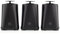 Swan SWKA18521BLKN Stealth Set of 3 Storage Canisters for Coffee/Sugar/Tea & Other Loose Ingredients, Airtight Lids, 1.3L, Black