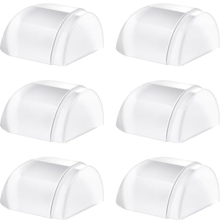 Guyode 6 Pièces Arrêts de Portes, Butee de Porte Adhesive, Arret de Portes Adhesive, Butoir de Stop Porte Sol, Arrêt Transparent, Arrêts et Butées Transparentes Stop-porte Adhésif au Sol et Parquet