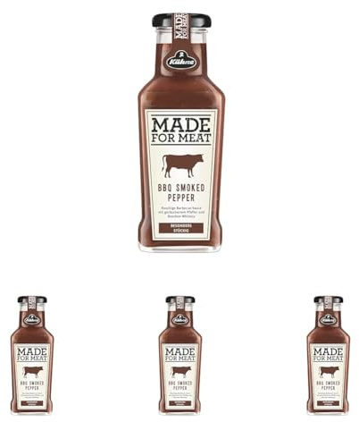 Kühne Made for Meat BBQ Smoked Pepper, 235ml (Packung mit 4)