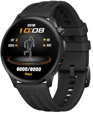 OPPO Watch S Smartwatch, Display AMOLED 1,46 3000 Nits, Design Ultrasottile in Acciaio Inox, Batteria 10 Giorni, Monitoraggio SpO2 Sonno Cardio, 100+ Modalità Sport, Chiamate Bluetooth, 5ATM, Black