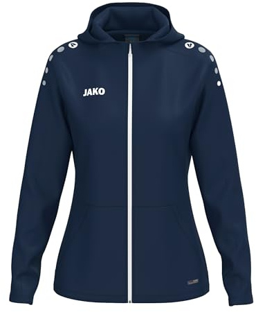 JAKO One Kapuzenjacke – Atmungsaktive Sportjacke für Damen aus 100% Polyester, mit weichem Micro-Fleece, ideal für Sport und Freizeit