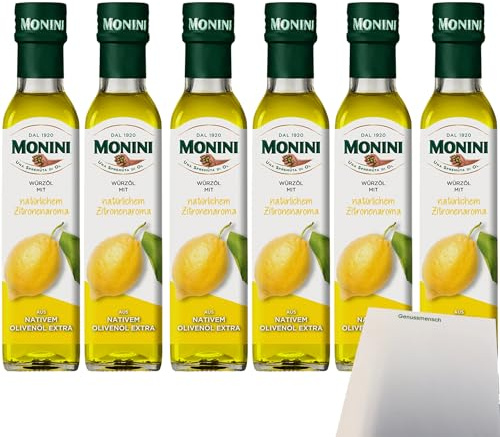 usy Block mit Monini Extra Virgin Olive Oil Lemon VPE (6x250ml Flasche) + usy Block