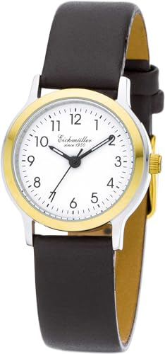 Eichmüller Damenuhr 3055-04 Bicolor-braun Lederband 26 mm