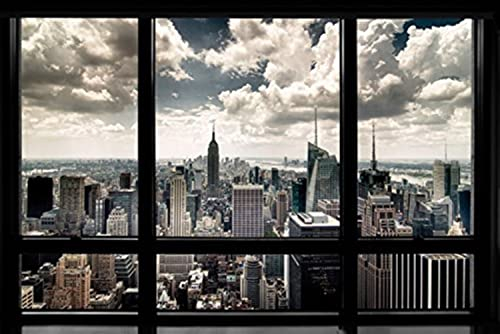 Pyramid Generic New York Fenster' Maxi Poster',61 x 91.5 cm