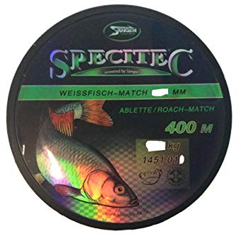Specitec Weissfisch - Match Schnur Ø 0,18mm -Farbe: Ultra Clear Transparent - Angelschnur monofil Zielfischschnur