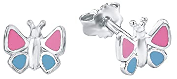 Amor Kinder-Ohrstecker Mädchen Schmetterling 925 Silber rhodiniert - 422499