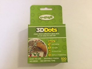 36 x 100 U-Craft 3D Thick Glue Adhesive Dots Permanent Double Sided 201064