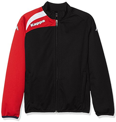 Kappa talucci Jkt Jacke, unisex kinder, 303L6G0, Black (Schwarz / Rot), 8Y