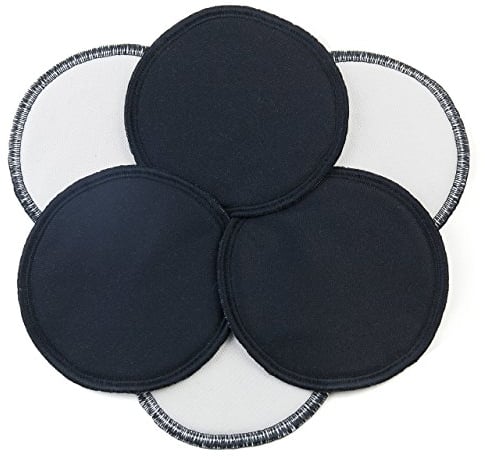 Windelmanufaktur wasserdichte und waschbare Stilleinlagen Set 3 lagig, 3 Paar - Made in Germany (All Black)