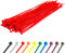 Gocableties 100 Pezzi Fascette Plastica, Rosso, 300 mm x 4,8 mm, fascette elettricista universali