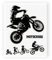 4R Quattroerre.it 6332 Super geformter Aufkleber Motorrad Moto-Cross, 10 x 12 cm