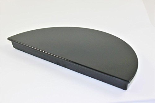 Schneider 1/2 Tortenplatte schwarz, Kunststoff Melamin 32x16cm