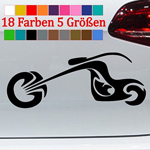 Chopper Silhouette Aufkleber Harley VW JDM Motorsport Sticker 18 Farben 5 Größen