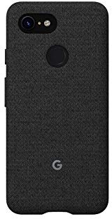 Google Pixel Case for Pixel 3 XL, Protective Phone Cover with Tailored Fabric and Active Edge Compatible, Official Google Pixel Cover - Carbon