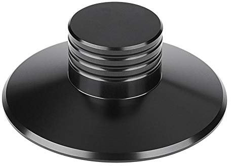 Record Weight Clamp LP Turntable Metal Disc Stabilizer for Player, CD Player, Chassis, Speakers Reolacemnet (Black)