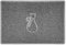Nicoman CAT Embossed Shape Door Mat Dirt-Trapper Washable Barrier Doormat-(Use Indoor or Sheltered Outdoor)-(90x60cm/3x2ft,Large) Grey