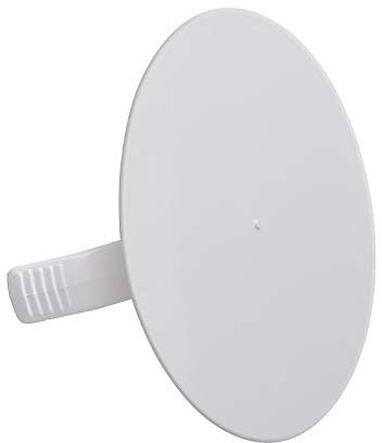10 Stück - Federdeckel | Blindabdeckung | Abdeckung von Schalterdosen 82 mm rund weiß