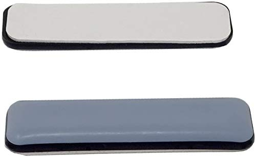 Goodway 4 feltrini per mobili di alta qualità, rettangolari, 24 x 100 mm, autoadesivi, protezioni per pavimenti, feltrini in PTFE, feltrini in teflon