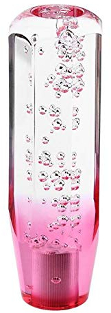Riloer Universal Handschalthebel, Pink + Weiß Crystal Schaltknauf (25CM)