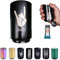 Stainless Steel Bottle Opener - Magnetic Push Opener for Weak Hands, Beer Lovers & Kitchen Gadgets - Gifts for Men, Dad, Christmas