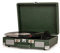 Crosley Cruiser Plus Tocadiscos con 2 Altavoces, Bluetooth y AUX - Tocadiscos Vintage de 3 velocidades - para vinilos de 7, 10 y 12 - Portátil con Funda integrada (Verde)