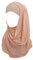 Lina & Lily Bubble Chiffon Damen Muslim Hijab Kopftuch Schal Turban, Stoff Leicht Undurchsichtig (Rosa Erröten)