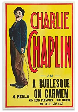 XXJDSK Foto Auf Leinwand Filmposter A Burlesque On Carmen Charlie Chaplin 60X90cm Kein Rahmen