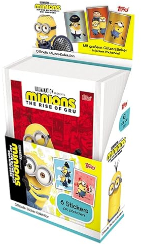 Topps Minions - Auf der Suche nach dem Mini-Boss Sticker Sammlung - Display Box