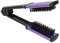 Clamp Flat Brush, Clamp Hair Brush Hair Straightening Brush, Straightener Detangler Brush, Double Sided Artificial Bristle Breathability
