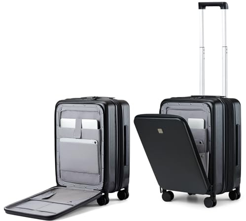 Hanke Grace Koffer mit Rädern, Hartschalengepäck, Fluggesellschaftsgenehmigt, 50,8 cm Reisekoffer, leicht, TSA-Gepäck für 2-3 Tage, Kurze Geschäftsreisen.