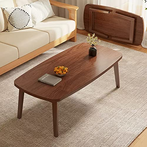Mesa Mesa de café Mesa de Ventana Plegable Mesa de café de Tatami de Estilo japonés Mesa de Ordenador de Madera Maciza para el hogar Mesa de Comedor (Color : C, S : 100 * 55 * 44CM)