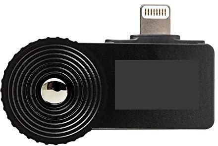 LERORA Wärmebildkamera Kompakte Handy-Wärmebildkamera Outdoor-Nachtsicht-Jagd-Infrarot-Wärmebild mit Einer Auflösung von 206 × 156 (Color : White, Size : 1 UK)