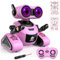 Yerloa Robot Interattivo per Bambini e Ragazze - Giochi Ricaricabili Telecomandati con Adesivo, Danza e Musica - Regalo per 3-8 Anni