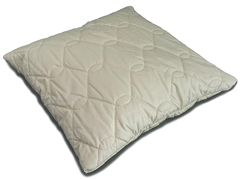 GIRAFFENLAND Bio Hirsekissen 40x40cm Komfort-extra Bio-Steppware + Bio Hirseschalen direkt befüllt | ungefärbt und ungebleicht | Schlafkissen, Kopfkissen
